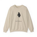 Penguin 'Still Walking' design Crewneck Sweatshirt | Minimal Antarctic illustration