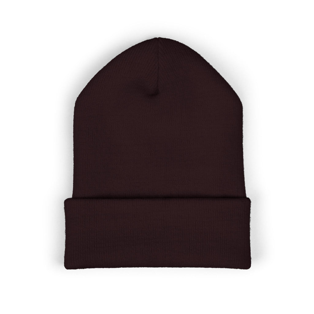 But Why? Embroidered Cuffed Beanie
