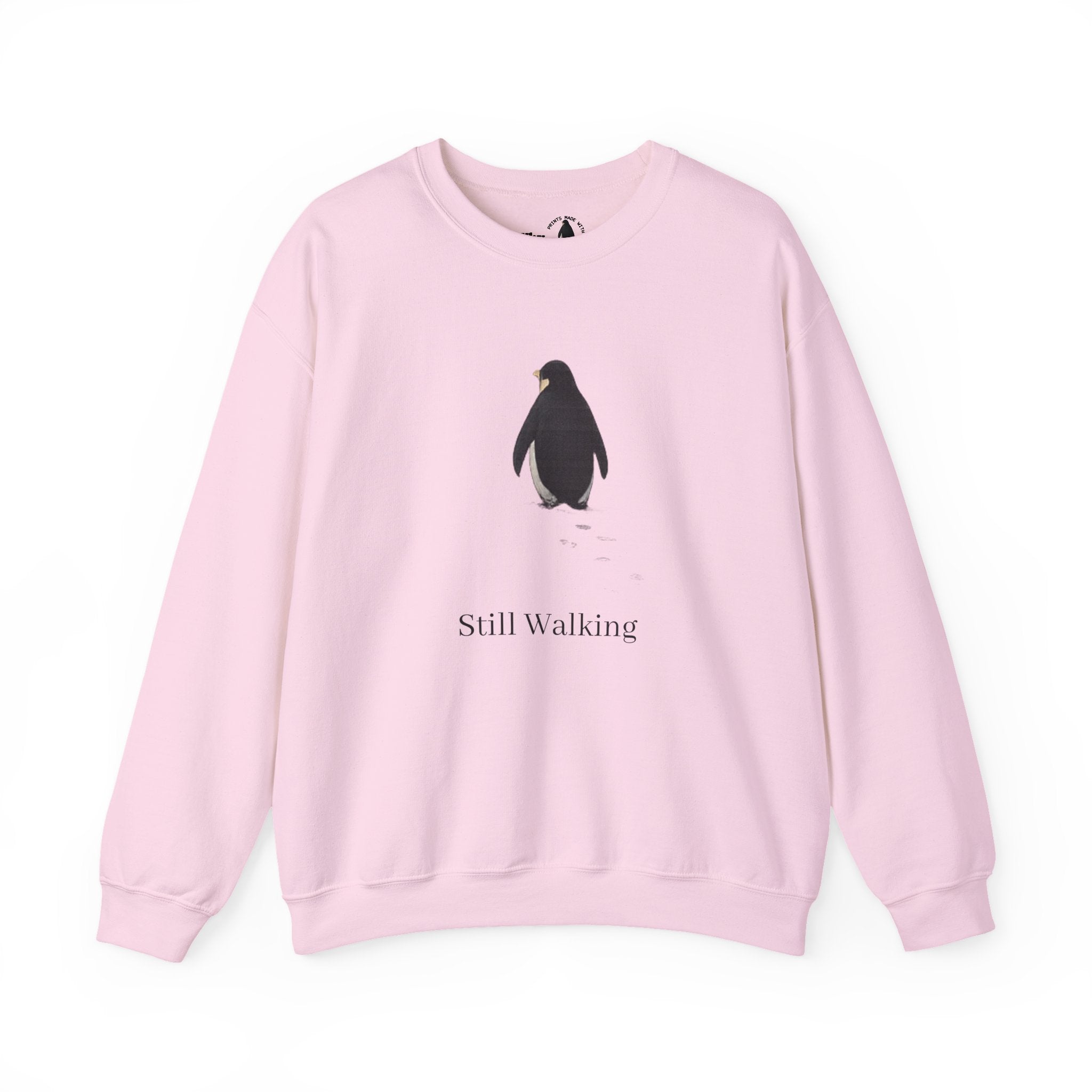 Still Walking Sweatshirt — 'But Why?' Penguin Crewneck