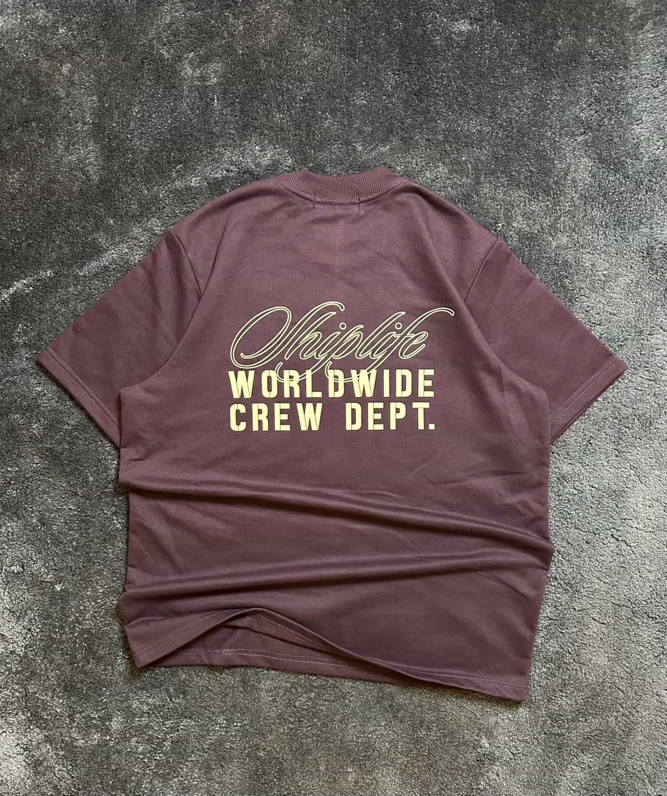 Shiplife Worldwide Crew Dept. T-Shirt – Burgundy
