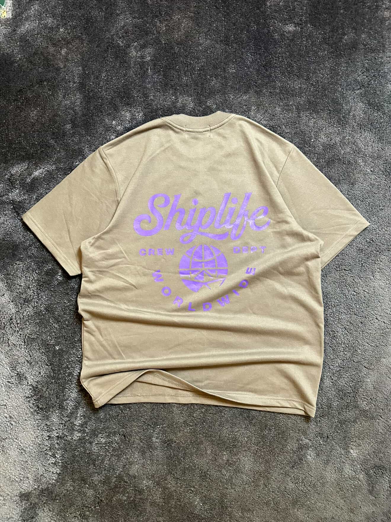 Shiplife Worldwide Crew T-Shirt 2026 – Sand | Pre-Sale