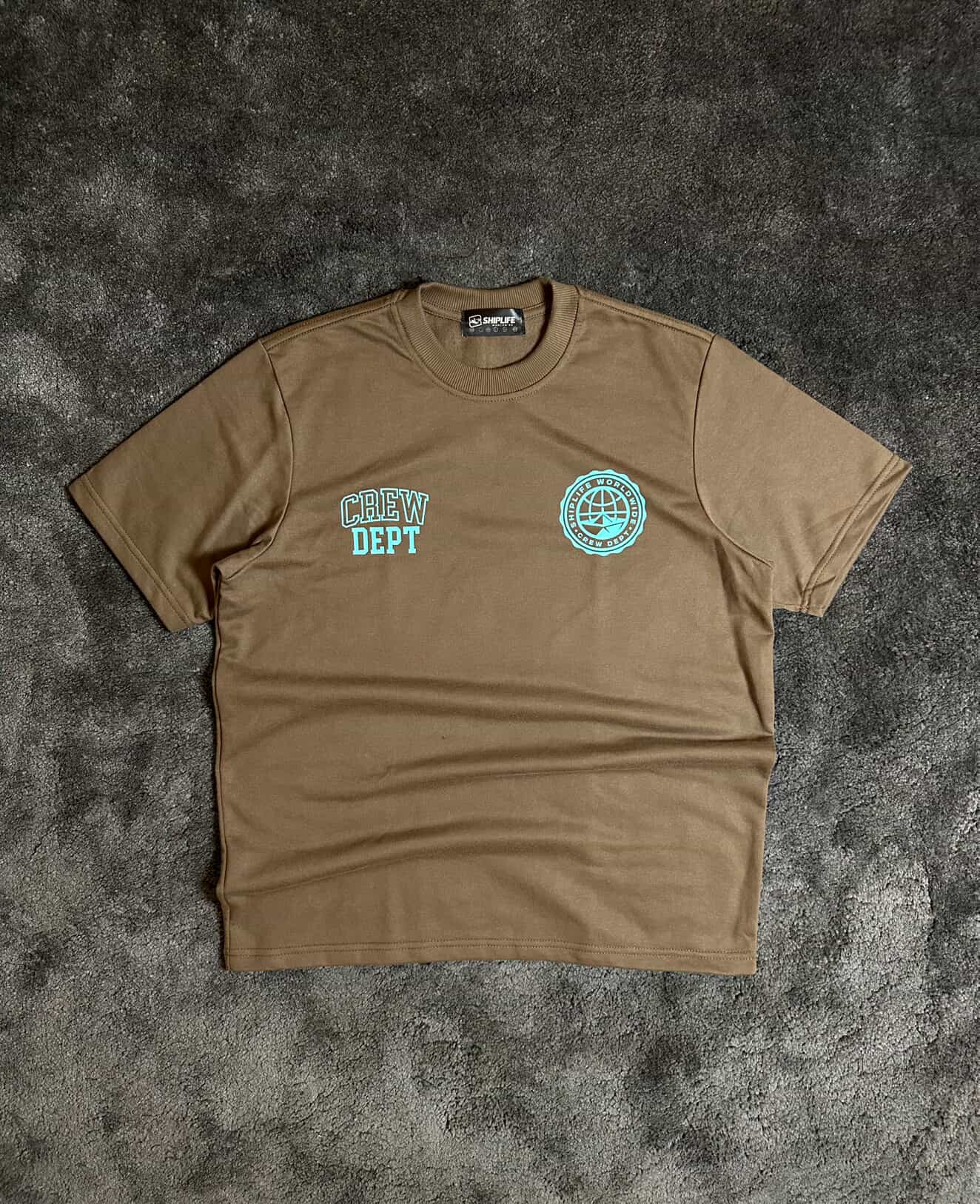Shiplife Worldwide Crew Dept T-Shirt 2026 (Pre-Sale) | Brown