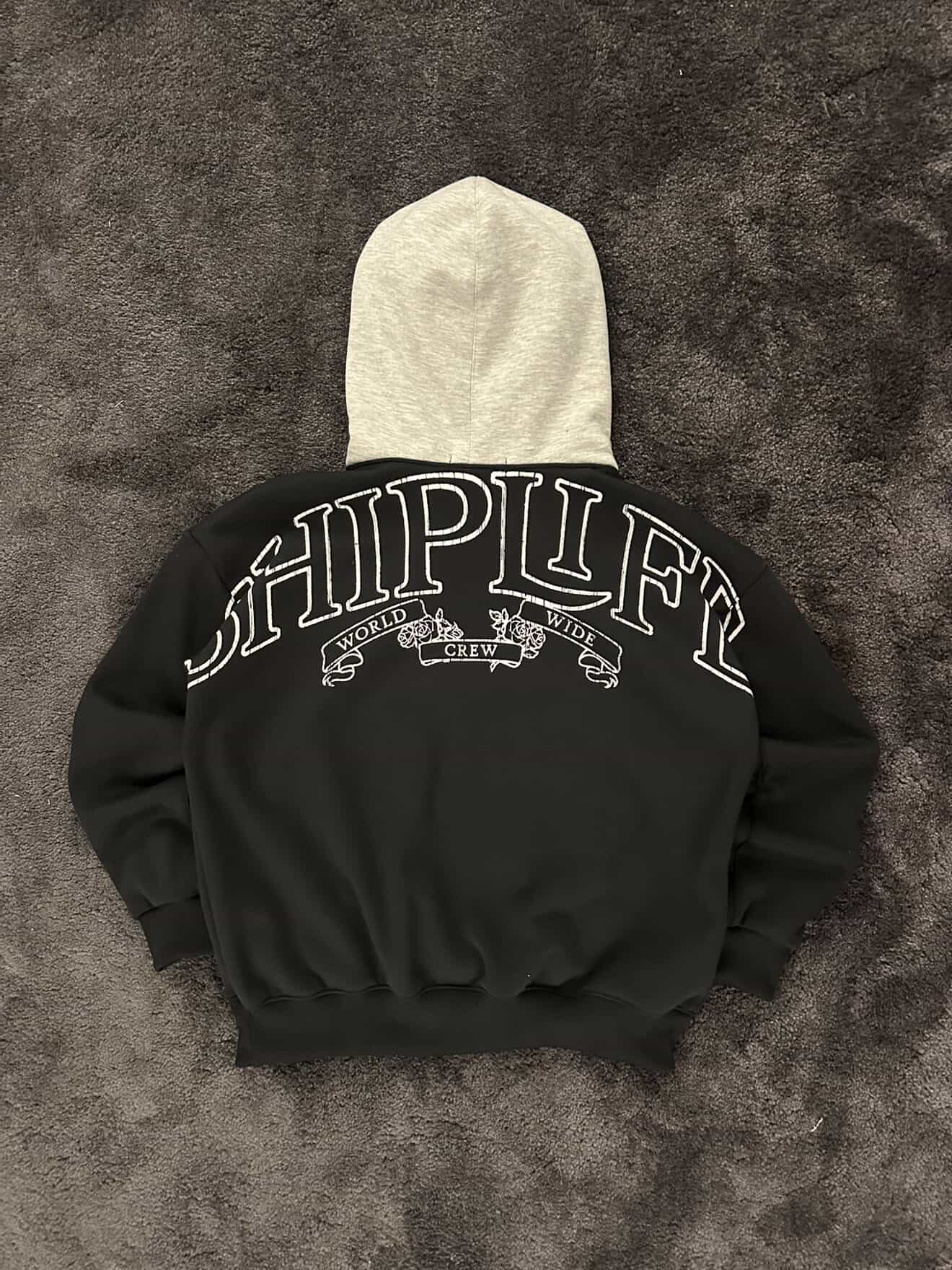Shiplife Worldwide Hoodie 2026 – Black/Grey | Pre-Sale