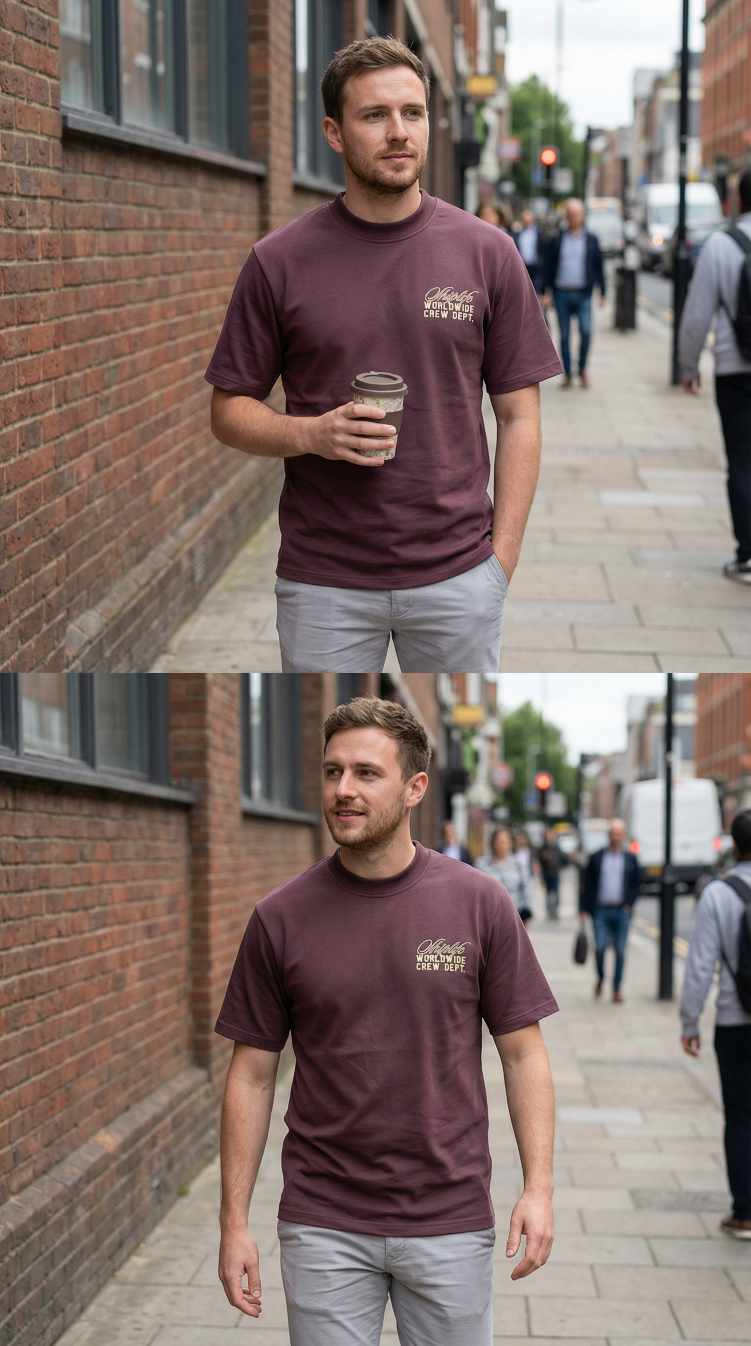 Shiplife Worldwide Crew Dept. T-Shirt – Burgundy