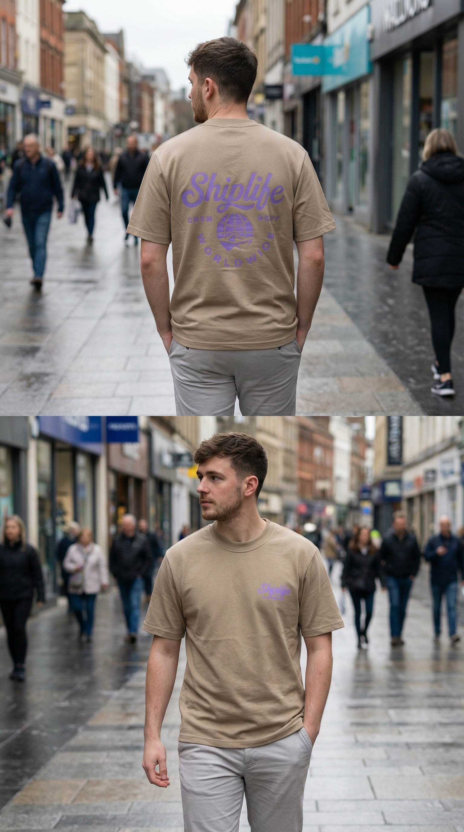 Shiplife Worldwide Crew T-Shirt 2026 – Sand | Pre-Sale